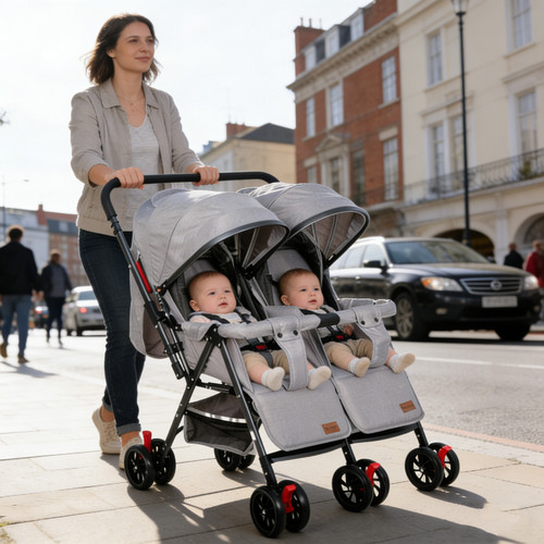 Double twin stroller - twin,