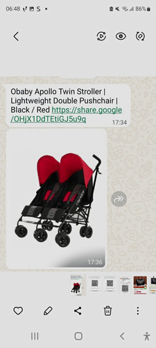 Obaby apollo twin double - obaby,