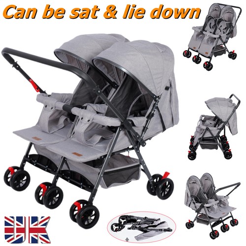 Double pushchair baby stroller - baby,