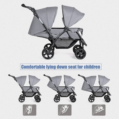 Twin baby stroller double - baby,