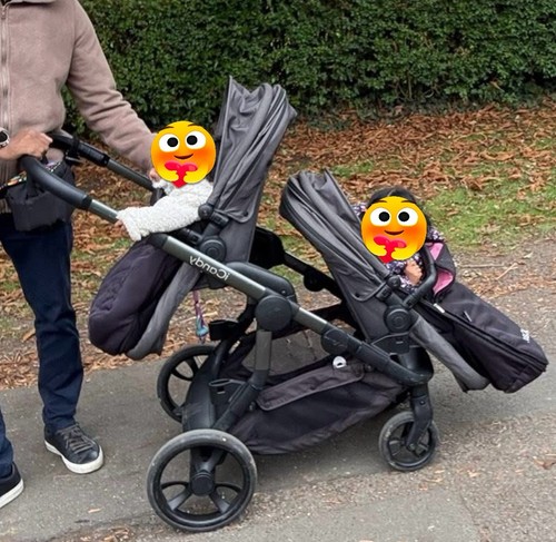 Icandy orange pushchair - pushchair, twin