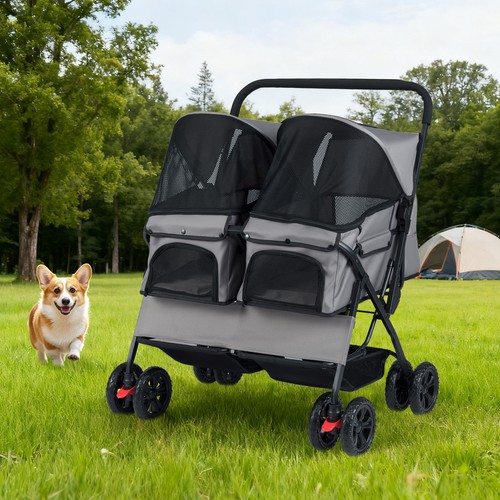Double pet stroller - pet,